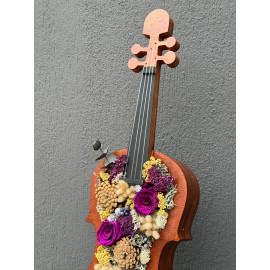 DEKORATİF KEMANDA MOR SOLMAYAN GÜL